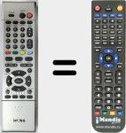Replacement remote control for 32INV06