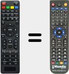 Replacement remote control for IC-Curve32-HD