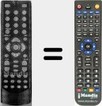 Replacement remote control for ICDVR-TLC 4