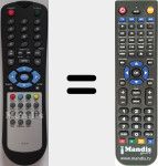Replacement remote control for YK0106