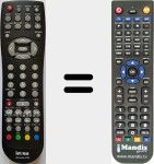 Replacement remote control for I-Recorder 3700