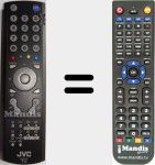 Replacement remote control for RM-C 1821 (RMC1821B1C)