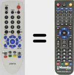 Replacement remote control for MI-JXMTA