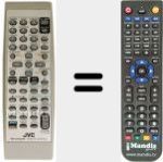 Replacement remote control for RMSUXGD6R