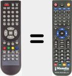 Replacement remote control for RC-NM 01