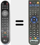 Replacement remote control for 6710T00003E