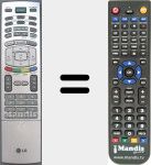 Replacement remote control for 6710T00017V