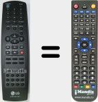 Replacement remote control for AKB73575307