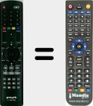 Replacement remote control for LT200 DVD
