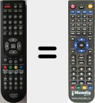 Replacement remote control for TLXR2215