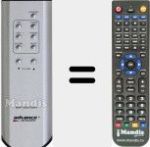 Replacement remote control for MAP305