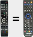 Replacement remote control for RC028SR (30701021600AS)