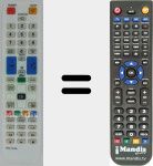 Replacement remote control for MI-BN5901078A