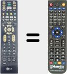 Replacement remote control for LD73A (MKJ39170804)