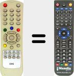 Replacement remote control for MV-224G 
