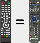 Replacement remote control for LED320M9