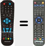 Replacement remote control for MED001
