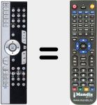 Replacement remote control for MSN40023399