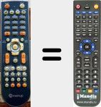 Replacement remote control for Memup001