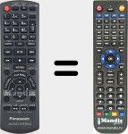 Replacement remote control for N2QAYB000637