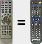 Replacement remote control for NITIA2259DVD-USBSD