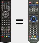 Replacement remote control for NVR7051TDTG19