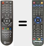 Replacement remote control for REMCON609