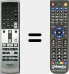 Replacement remote control for RC748S (24140748)