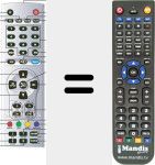 Replacement remote control for LCD3762