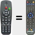 Replacement remote control for Optoma004