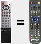 Replacement remote control for RCU37R