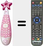 Replacement remote control for REMCON094