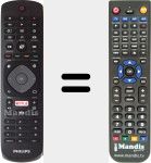Replacement remote control for YKF406-001 (996596001555)