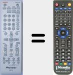 Replacement remote control for AXD7727 (WIR248003-AM05)