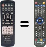 Replacement remote control for VXX2702