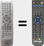 Replacement remote control for RC1145201/01 (996500014560)