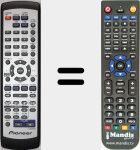 Replacement remote control for AXD7440