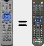 Replacement remote control for ST5500