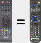 Replacement remote control for RC-309-B