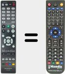 Replacement remote control for RC034SR (30701025000AM)