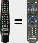 Replacement remote control for RC073