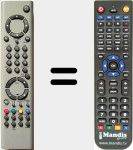 Replacement remote control for RC1602 (20256002)