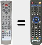 Replacement remote control for RC 2600