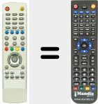 Replacement remote control for RC42