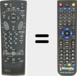 Replacement remote control for RC8X03NX