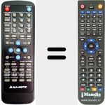 Replacement remote control for DVX 2025 USB (REMCON1111)
