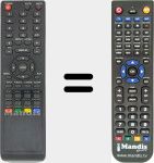 Replacement remote control for REMCON1473