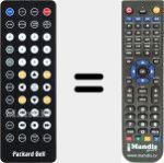 Replacement remote control for REMCON284