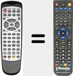 Replacement remote control for REMCON376