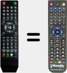 Replacement remote control for REMCON648